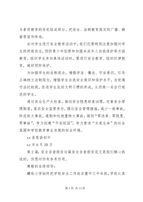安全自查报告（推荐6篇） (2).docx