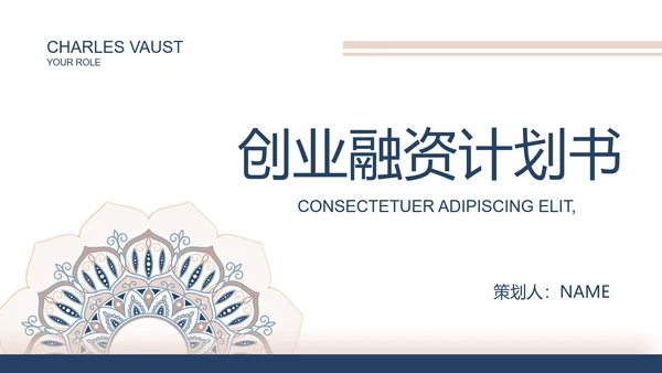 高端霸气创业融资计划书商业计划书动态PPT