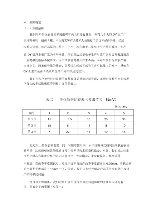 运用QC方法解决PV4534串扰问题年