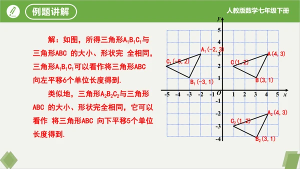 7.2.2用坐标表示平移（同步课件）-七年级数学下册同步精品课堂（人教版）