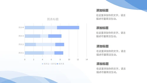 蓝色扁平风职场商务总结汇报PPT模板