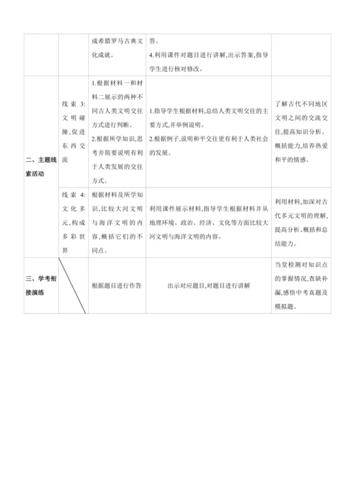 【2024秋统编九上历史精讲课堂（教案+素材）】第一、二单元复习