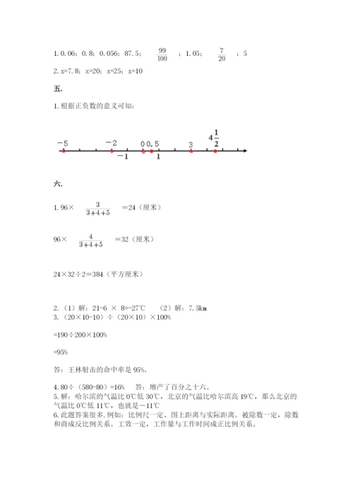 最新人教版小升初数学模拟试卷（培优b卷）.docx