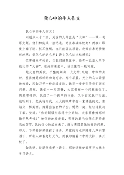 我心中的牛人作文.docx