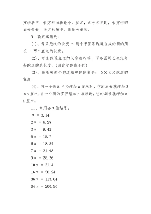 六年级上册数学知识点笔记人教版.docx
