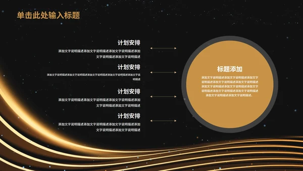 黑金年终总结汇报大会PPT模板