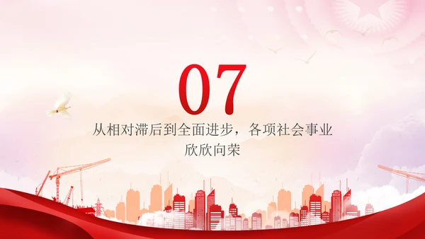 国庆节新中国史宣讲75年伟大成就党课ppt