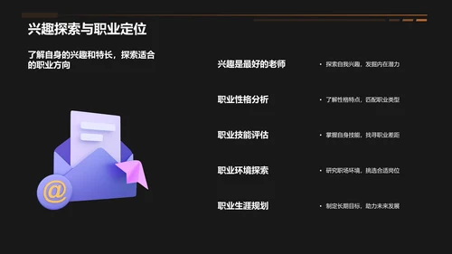橙色3D风大学生就业指导PPT模板
