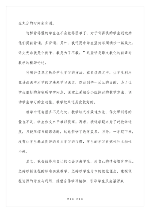 2022初一语文教师个人工作总结.docx