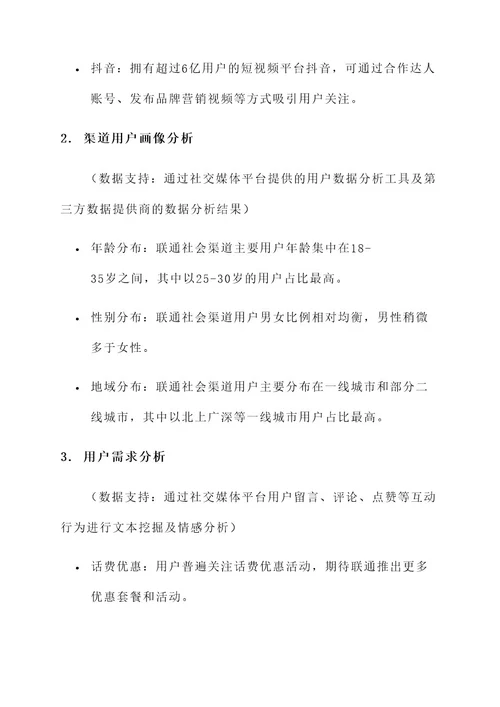 联通社会渠道管理分析方案