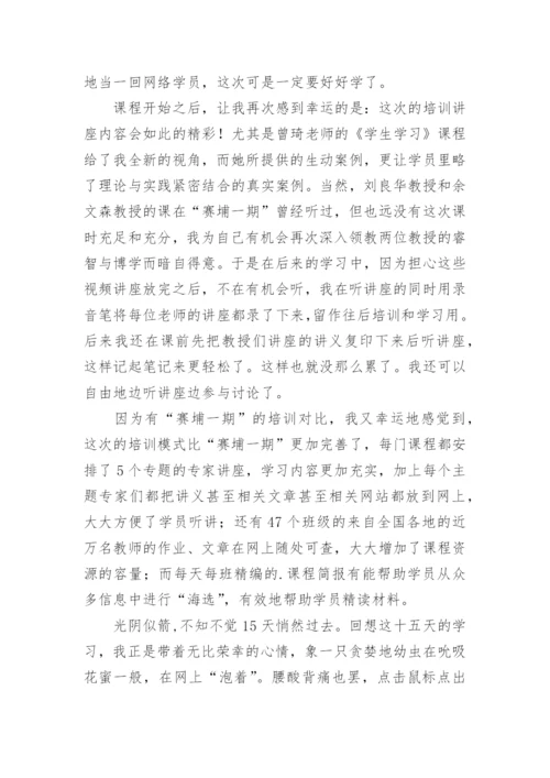 教师远程培训研修总结.docx
