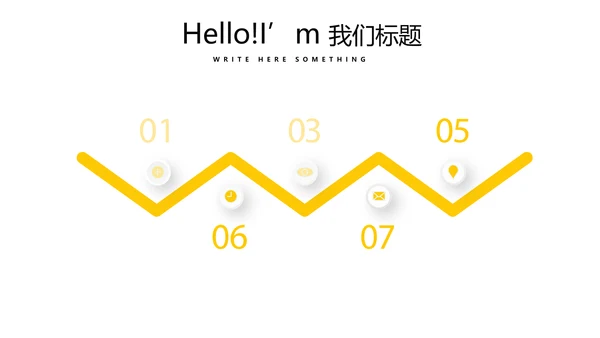 小清新微立体述职报告通用PPT动态模板