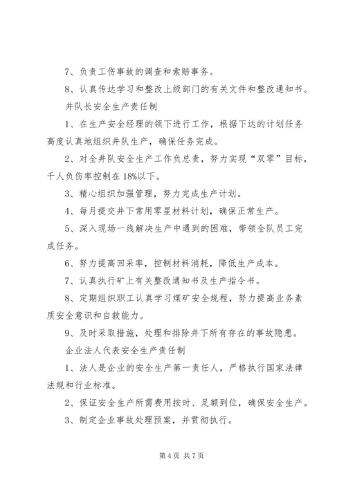 煤矿党委书记安全生产责任制 (4).docx