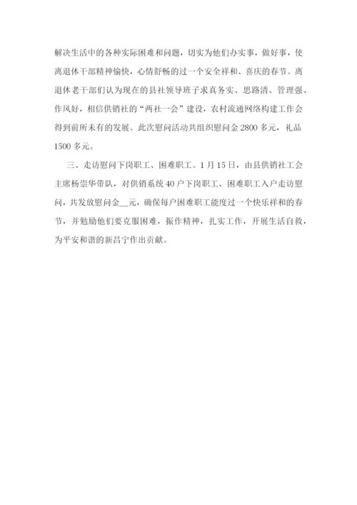 春节走访慰问活动开展情况总结500字7篇.docx