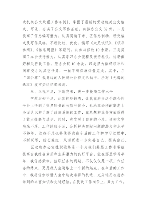 到乡镇挂职工作总结4篇精选.docx