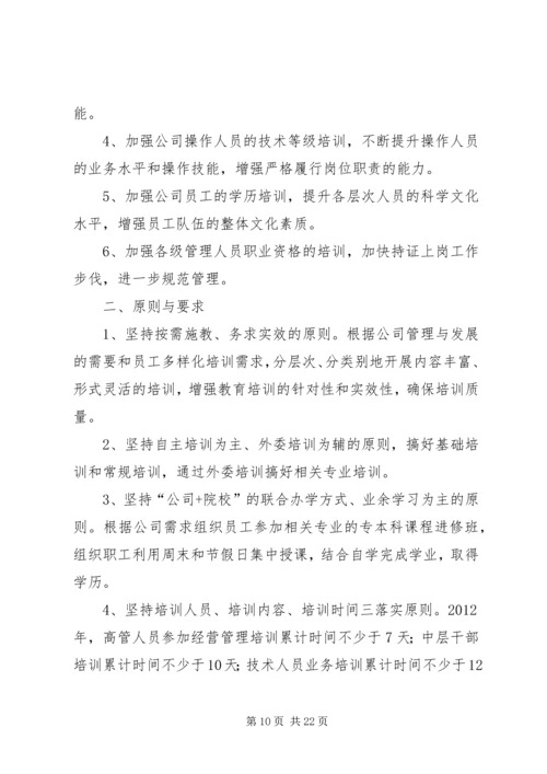 某建筑公司培训计划方案.docx