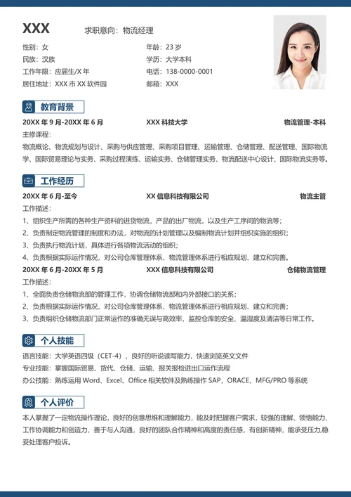 简约清新商务求职简历套装