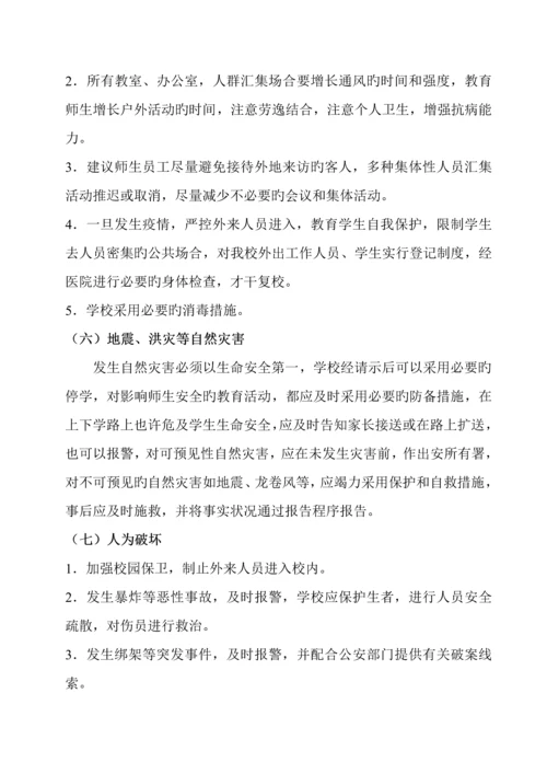 会宁特殊教育学校安全应急全新预案.docx