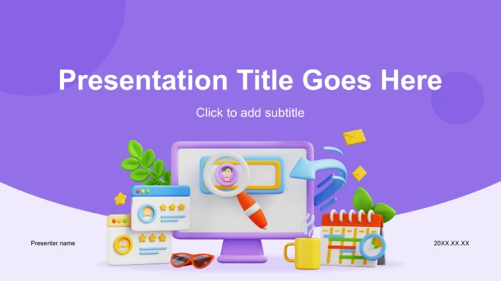 蓝色卡通风就业发展报告PPT主题