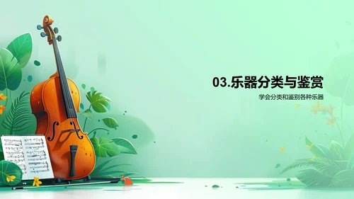 乐器知识讲座PPT模板