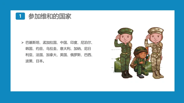 中国蓝盔部队国际维和人员日PPT模板
