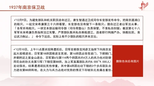 党史战役学习1937年南京保卫战历史回顾专题党课