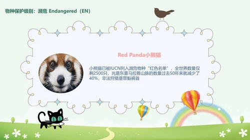 世界动物日小动物集合PPT模板