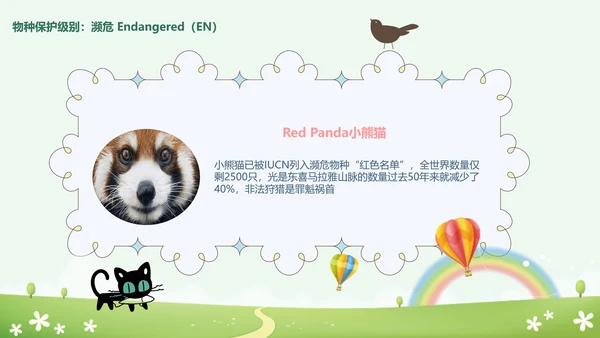 世界动物日小动物集合PPT模板