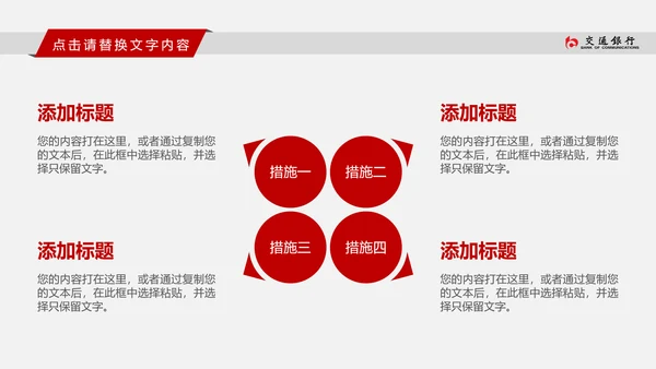 交通银行交行工作总结汇报PPT模版