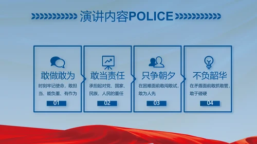忠诚铸警魂护航新征程公安警察PPT动态模板