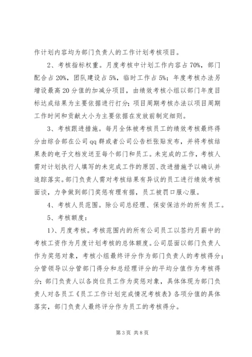 年度计划、目标制定及考核 (3).docx