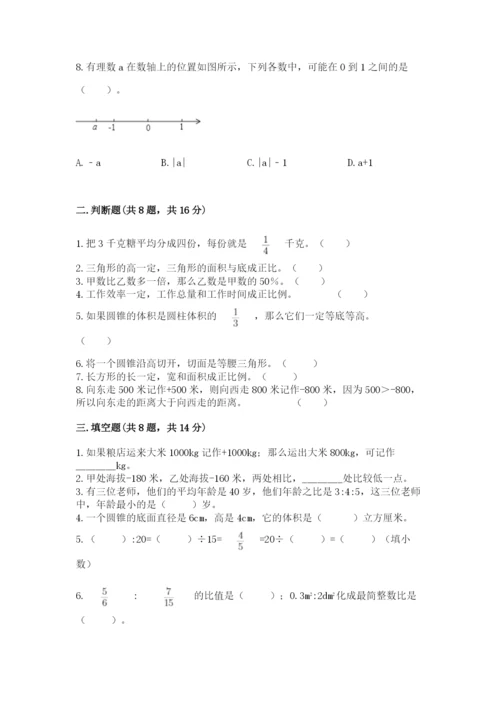 冀教版小升初数学模拟试卷附完整答案【网校专用】.docx