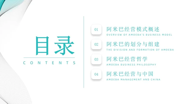 简约风阿米巴经营课件PPT模板