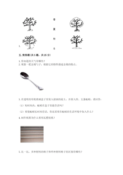 教科版二年级上册科学期末测试卷【考点精练】.docx