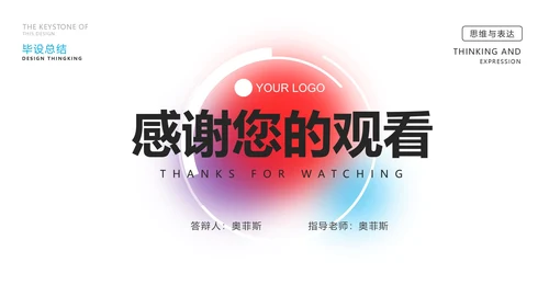 白色简约大气毕业答辩PPT模板