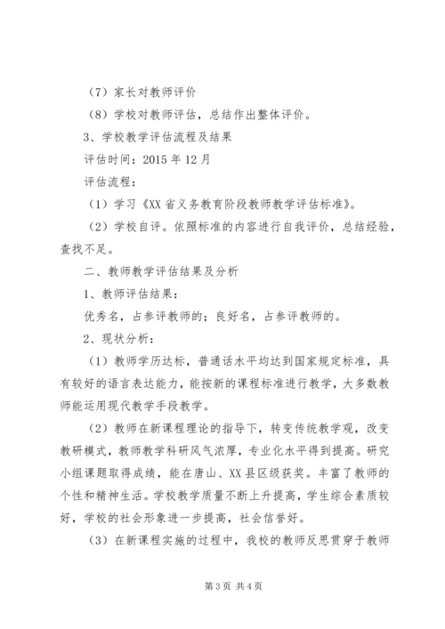 寨官完小教学评估汇报材料.docx