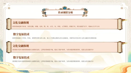 黄色中国风非遗文化介绍ppt模板