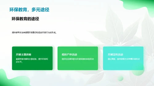 成为环保的引领者