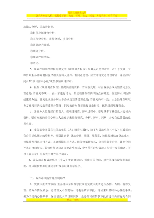 担保业务风险控制要点及管理规定.docx