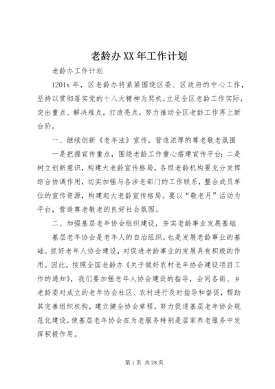 老龄办XX年工作计划.docx