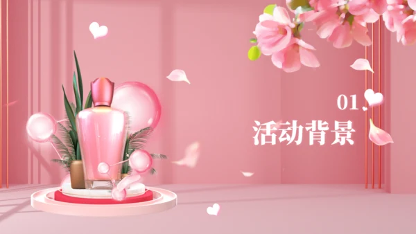 美妆产品，化妆品促销计划通用PPT模板