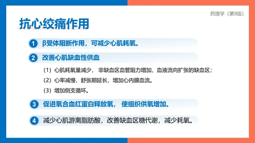 医院心内科药理学抗心绞痛PPT模板