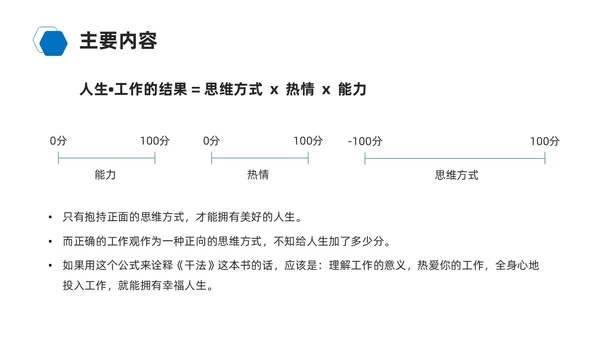 蓝色励志风商务简约干法读书分享会课件PPT模板