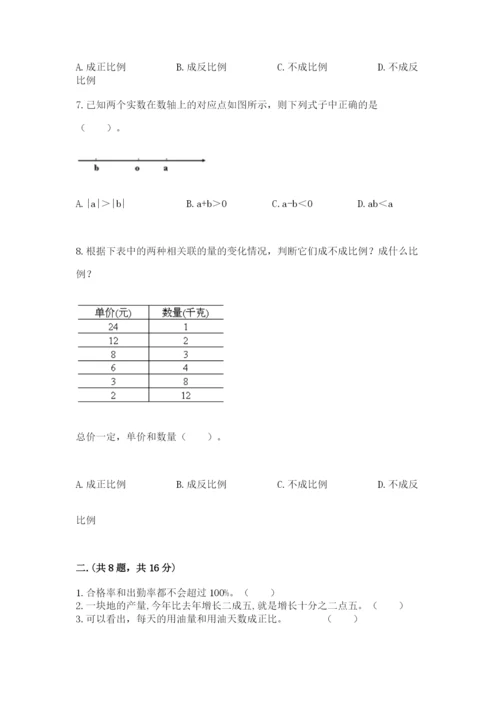 最新苏教版小升初数学模拟试卷精品（考点梳理）.docx