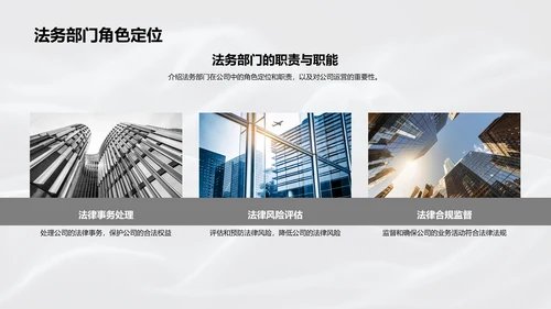法务部工作汇报PPT模板