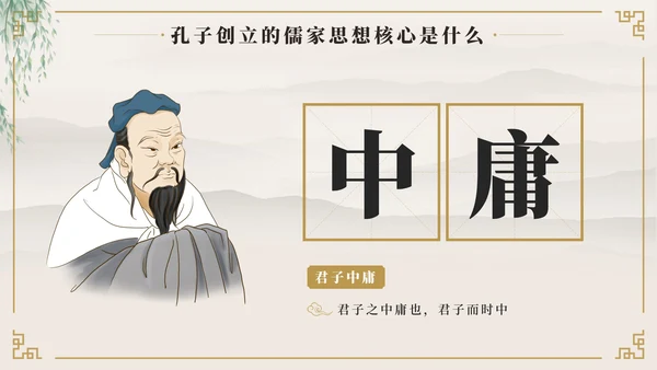 中国风至圣先生孔子中国人物历史介绍PPT模板
