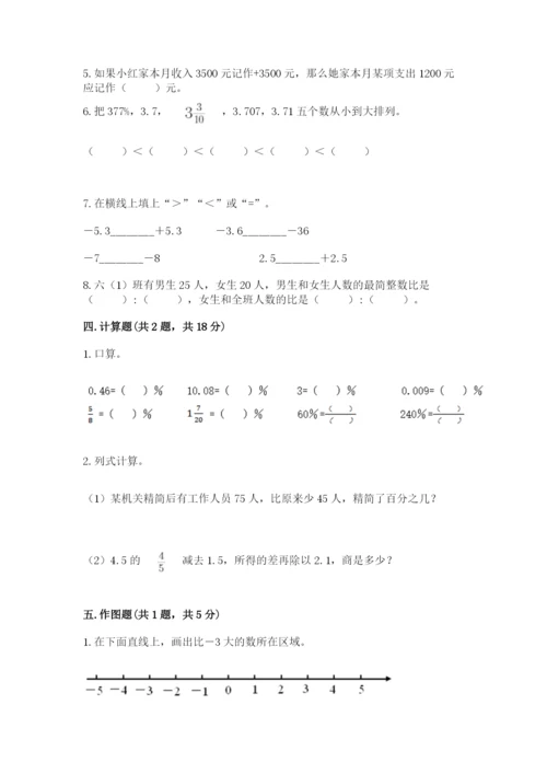 沪教版小学数学六年级下册期末检测试题及参考答案（研优卷）.docx