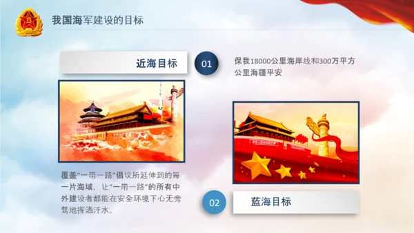 军队教育建设强大蓝海海军航母舰队PPT