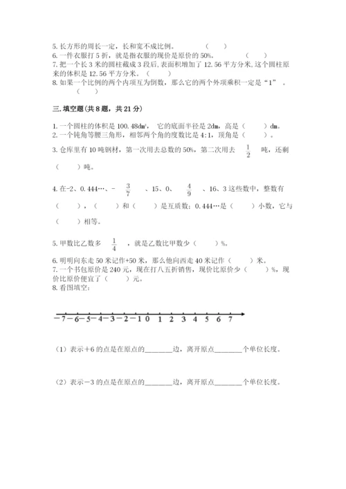 小升初数学期末测试卷审定版.docx