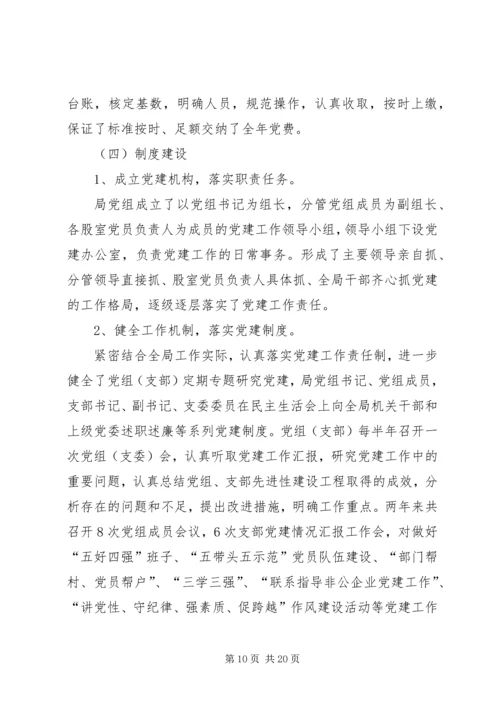 科技局党建调研工作自查报告.docx